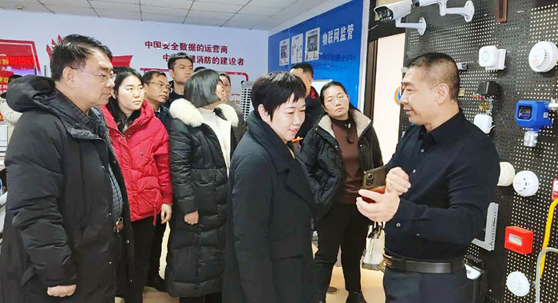 湖南省永州市民政局領導一行蒞臨峻海物聯考察調研